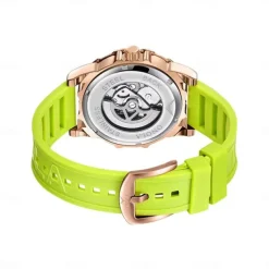 ONOLA Men's Watch Luxury Fashion High-quality Hollow Full-automatic Mechanical Watches Men Waterproof Silicon Tape Wristwatch