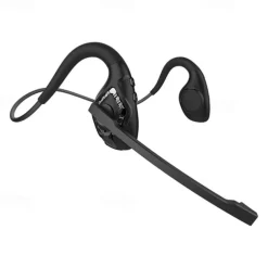 Open Ear Headset Wireless Air Conduction Stereo Headphone W/Noise-Cancelling Boom Mic Answer Phone Call Music Wireless Earphones For Running Driving Hiking Working