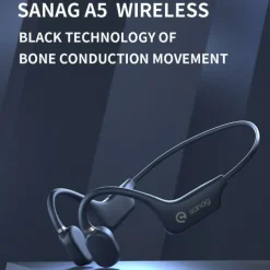Open-Ear Wireless Earphones Air Conduction Headphones Bluetooth 5.0 with Mic Lightweight Waterproof for Running Hiking Driving Cycling