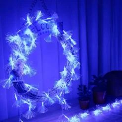 Optic Fiber Fairy String Light 1.5M10LED/3M20LEDs Battery Operated LED String Light Lamp for Wedding Bedroom Home Window Decoration