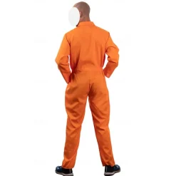 Orange Prisoner Jumpsuit Super Heroes Carnival Costume Jumpsuit Adults' Men's Women's Movie TV Theme Costumes Party Halloween Carnival Easy Carnival Costume