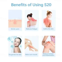 Original Skincare Ice Roller For Face SOICY S20 Derma Cooler Massager For Face Lift Sun Damage Redness Pain Relife