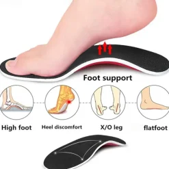 Orthopedic Arch Support Insoles for Flat Feet – Comfortable, Shock-Absorbing Shoe Inserts for Pain Relief and Improved Foot Alignment