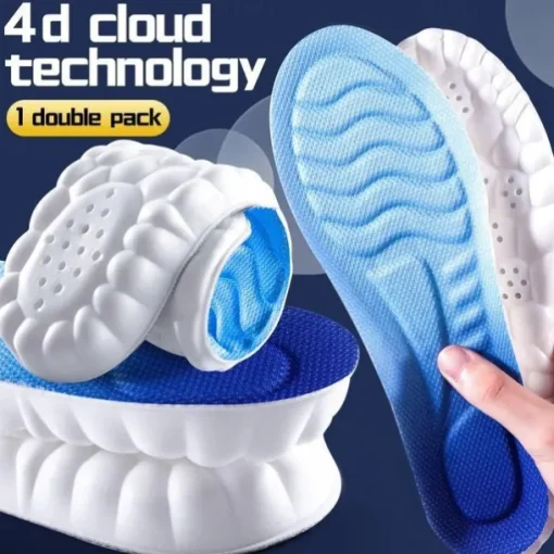 Orthopedic Memory Foam Insoles – Breathable Shock-Absorbing Arch Support Inserts for Running, Walking & Work Shoes
