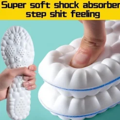 Orthopedic Memory Foam Insoles – Breathable Shock-Absorbing Arch Support Inserts for Running, Walking & Work Shoes