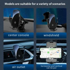 OTOLAMPARA 30W Fast Wireless Charger Automatic Magnetic Qi Charge Mount for iphone13 Xiaomi Samsung Universal for Phones Car Phone Holder