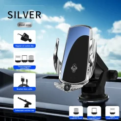 OTOLAMPARA 30W Fast Wireless Charger Automatic Magnetic Qi Charge Mount for iphone13 Xiaomi Samsung Universal for Phones Car Phone Holder