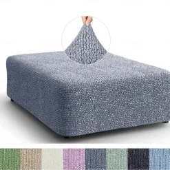 Ottoman Cover Stretchy and Durable Slipcover Perfect for Protecting and Refreshing Your Ottoman Adds Style and Comfort to Any Living Room or Bedroom Decor