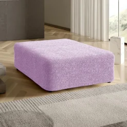 Ottoman Cover Stretchy and Durable Slipcover Perfect for Protecting and Refreshing Your Ottoman Adds Style and Comfort to Any Living Room or Bedroom Decor