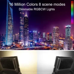 Outdoor APP Outdoor RGB Landscape Bluetooth Floodlight Outdoor Lights Villa Garden Lighting Garden Atmosphere Botanical Wedding Bar Light