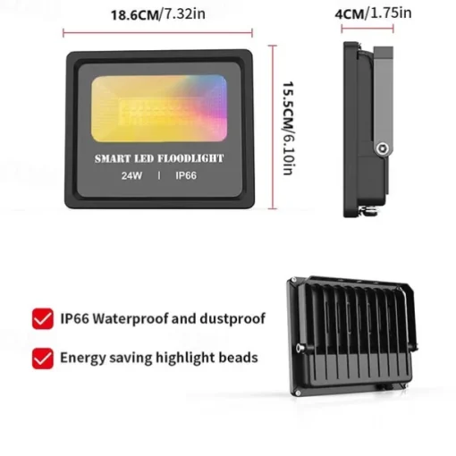 Outdoor APP Outdoor RGB Landscape Bluetooth Floodlight Outdoor Lights Villa Garden Lighting Garden Atmosphere Botanical Wedding Bar Light