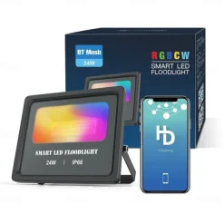 Outdoor APP Outdoor RGB Landscape Bluetooth Floodlight Outdoor Lights Villa Garden Lighting Garden Atmosphere Botanical Wedding Bar Light