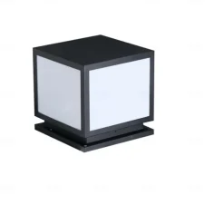 Outdoor Column Light IP65 E26 Waterproof Glass Column Light Outdoor Square LED Column Light Villa Courtyard Fence Landscape Column Light Aluminum Column Light