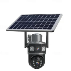 Outdoor dual screen gun ball solar camera 360 degree wireless monitoring HD home camera
