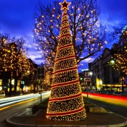 Outdoor Fairy String Lights Solar 30m-300LEDs 50m-500LEDs Waterproof Remote Control Tree Lights Christmas Wedding Party Holiday Garden Street Tree House Decoration