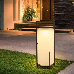 Outdoor Floor Lamp Outdoor Floor Lamp Patio Waterproof Rattan Outdoor Decoration Suitable for Porch, Patio,Garden, Deck, Lawn