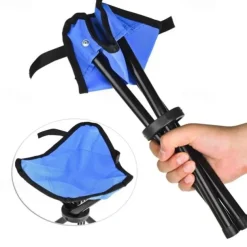 Outdoor Folding Triangular Stool Fishing Chairs Camping Multifunction Small Benches Foldable Stools Household Daily Storage