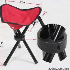 Outdoor Folding Triangular Stool Fishing Chairs Camping Multifunction Small Benches Foldable Stools Household Daily Storage