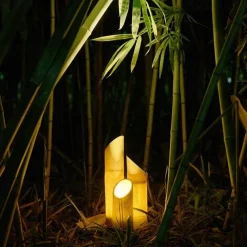 Outdoor Garden Lamp IP65 bamboo Shape for Garden yard villa Decoration IP65 Waterproof Resin bamboo Yard Garden Decor Sculptures