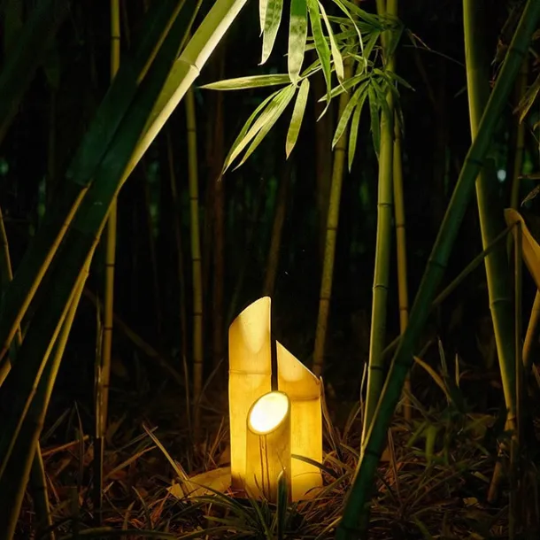 Outdoor Garden Lamp IP65 bamboo Shape for Garden yard villa Decoration IP65 Waterproof Resin bamboo Yard Garden Decor Sculptures