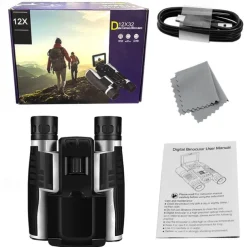 Outdoor HD photo video starlight night vision birdwatcher binoculars camera with screen digitalCode binoculars