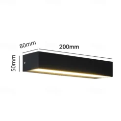Outdoor Indoor LED Wall Lights Bedroom Aluminum Wall Light One Font Wall Lamp IP65 85-265V 12/18/24 W
