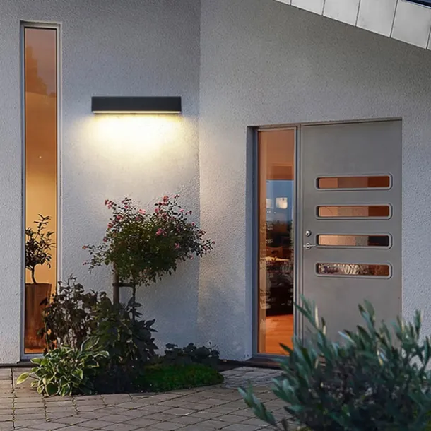 Outdoor Indoor LED Wall Lights Bedroom Aluminum Wall Light One Font Wall Lamp IP65 85-265V 12/18/24 W