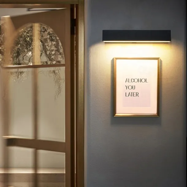 Outdoor Indoor LED Wall Lights Bedroom Aluminum Wall Light One Font Wall Lamp IP65 85-265V 12/18/24 W