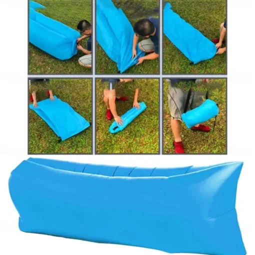 Outdoor Inflatable Sofa – Portable Beach Camping Sofa Mattress, Ideal for Music Festivals, Concerts, and Lounge Chairs