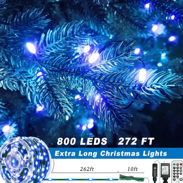 Outdoor IP65 Waterproof LED Strips Lights 328ft 100m Flexiable Christmas String Lights 1000 LEDs Multicolor Creative String Lights for Patio Lawn Garden Holiday Lights Party Holiday Wedding 29V