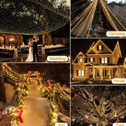 Outdoor IP67 Waterproof LED Strips Lights 328ft 100m Flexiable Christmas String Lights 1000 LEDs Multicolor Creative String Lights for Patio Lawn Garden Holiday Lights Party Holiday Wedding 29V