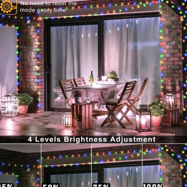 Outdoor IP67 Waterproof LED Strips Lights 328ft 100m Flexiable Christmas String Lights 1000 LEDs Multicolor Creative String Lights for Patio Lawn Garden Holiday Lights Party Holiday Wedding 29V