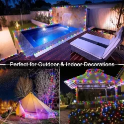 Outdoor IP67 Waterproof LED Strips Lights 328ft 100m Flexiable Christmas String Lights 1000 LEDs Multicolor Creative String Lights for Patio Lawn Garden Holiday Lights Party Holiday Wedding 29V