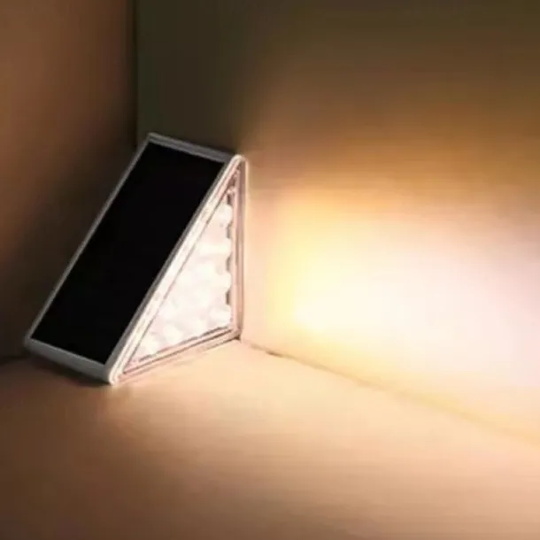 Outdoor IP67 Waterproof Solar Step Light Outdoor Stair Lights LED Lens Design Super Bright Anti-theft Stair Light Decor Lighting For Garden Deck Garden Lamp Landscape Lights 1X 2X