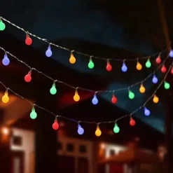 Outdoor LED String Lights Globe Ball String Lights 100/50/30M Fairy Light 800/400/300Leds for Party Garden Yard Colorful Romantic Decoration Lighting IP44 Waterproof