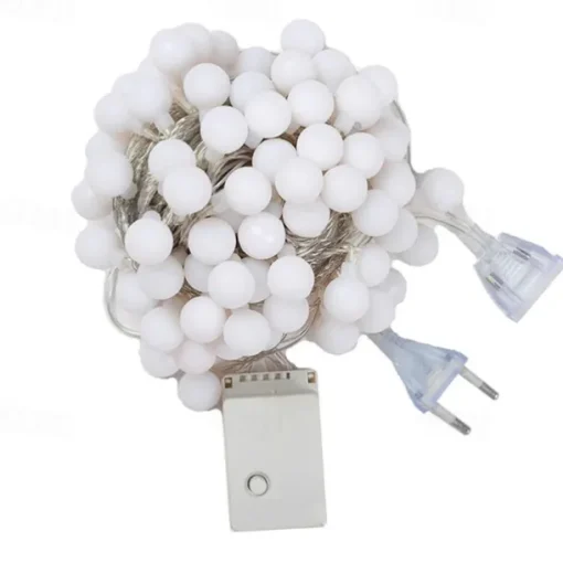 Outdoor LED String Lights Globe Ball String Lights 100/50/30M Fairy Light 800/400/300Leds for Party Garden Yard Colorful Romantic Decoration Lighting IP44 Waterproof
