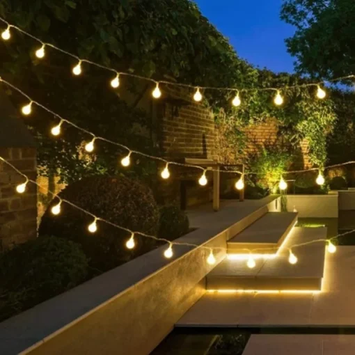 Outdoor LED String Lights Globe Ball String Lights 100/50/30M Fairy Light 800/400/300Leds for Party Garden Yard Colorful Romantic Decoration Lighting IP44 Waterproof