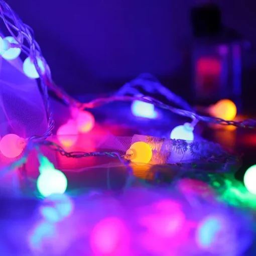 Outdoor LED String Lights Globe Ball String Lights 100/50/30M Fairy Light 800/400/300Leds for Party Garden Yard Colorful Romantic Decoration Lighting IP44 Waterproof