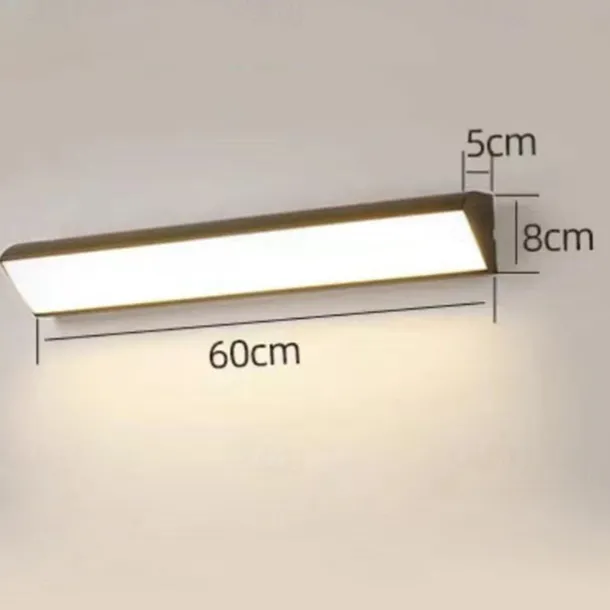 Outdoor LED Wall Lamp Line Design IP65 Waterproof Acrylic Metal 80/90cm Indoor Wall Light Modern Bedroom Warm White Light 110-240V