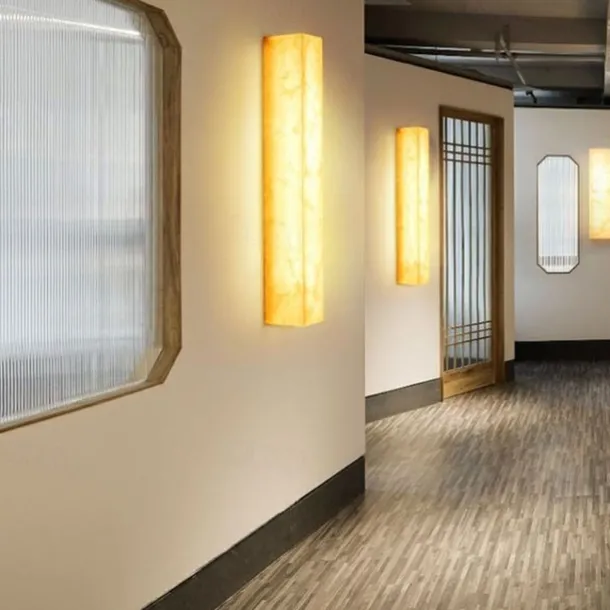 Outdoor LED Wall Lamp Waterproof 20W Marble Indoor Wall Light Modern Bedroom Warm White Light 110-240V