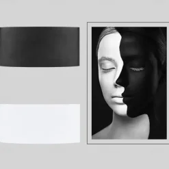 Outdoor LED Wall Lamp Waterproof 6W Up and Down Lighting Indoor Double-Head Curved Wall Light Modern Bedroom Warm White Light