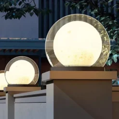 Outdoor Post Light, Outdoor Lantern with Globe Shade Pole Lamps Waterproof Outdoor Bollard Light Fence Patio Cover, Outdoor Bollard Lights