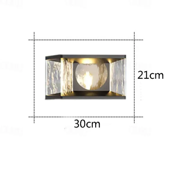 Outdoor Post Lights Fixture Modern Yard Entry Outdoor Column Lights with Stainless Steel Housing Patio Pillar Lights 110-240V 20W