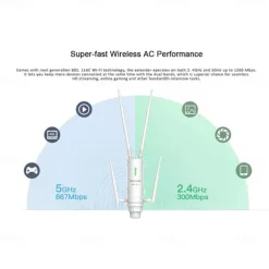 Outdoor Router Dual Band High Power Wireless AP/ Range Extender Router with PoE and High Gain Antennas US/EU Plag