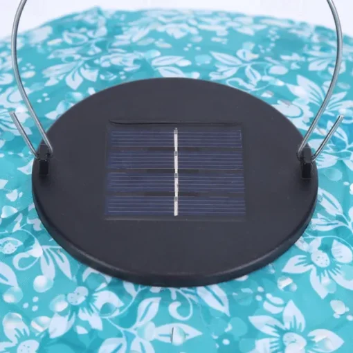 Outdoor Solar Decorative Lanterns Hanging With Hook Waterproof Built-In Battery Automatic Lighting Nylon Material For Yard Garden Lamp