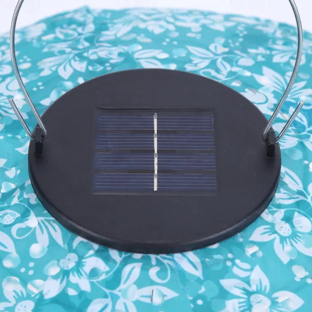 Outdoor Solar Decorative Lanterns Hanging With Hook Waterproof Built-In Battery Automatic Lighting Nylon Material For Yard Garden Lamp
