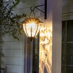 Outdoor Solar Garden Hanging Lantern Light Super Waterproof Solar Wall Lamp Villa Porch Courtyard Decoration Atmosphere Lights