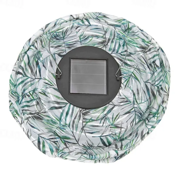 Outdoor Solar Lanterns Garden Splar Camping Hanging LED Light LED Solar Light Chinese Hanging Nylon Fabric Lantern Lamp for Home Outdoor Decor