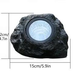 Outdoor Solar Pathway Spot Lights Rock Garden Light Waterproof for Walkway Yard Garland Lighting