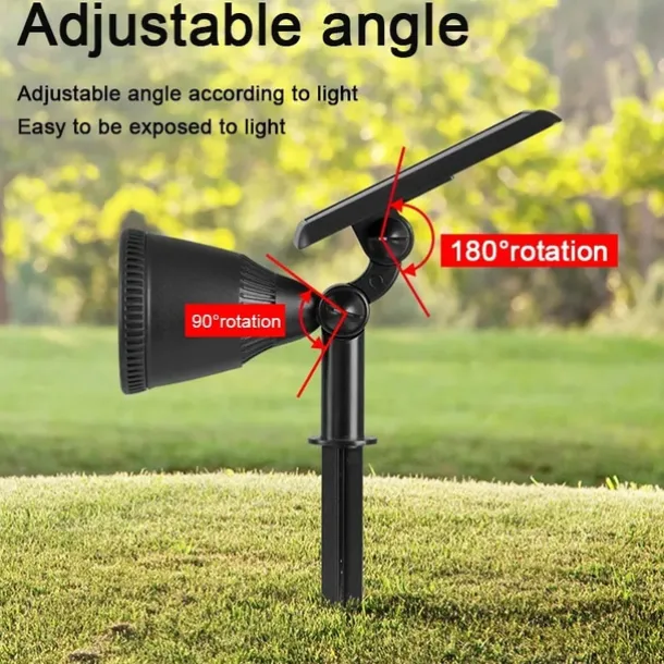 Outdoor Solar Spotlight - Waterproof Pathway Garden Spotlights, Solar Sunset Projection Lights for Lawn, Park, Terrace & Landscape Decoration